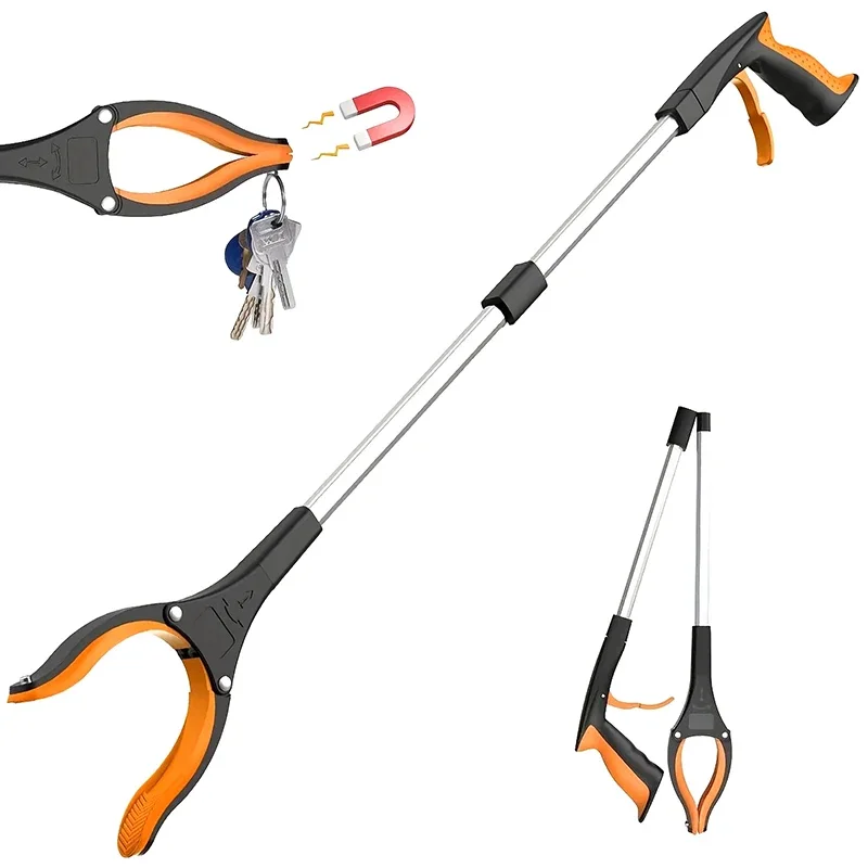 Gardening Tools For Elderly - 32 Inch Extra Long Foldable Grabber