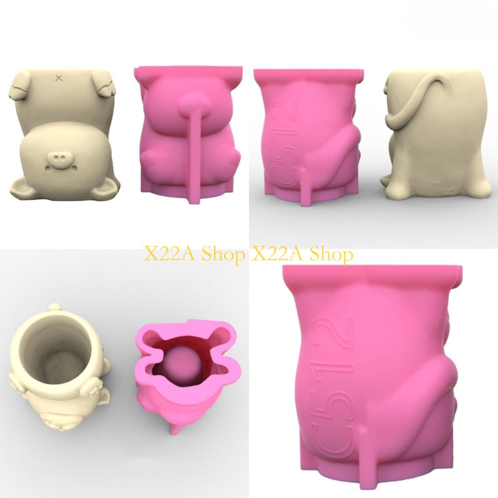 Gardening Tools Unique - Unique Pig Silicone Mold Planter Epoxy
