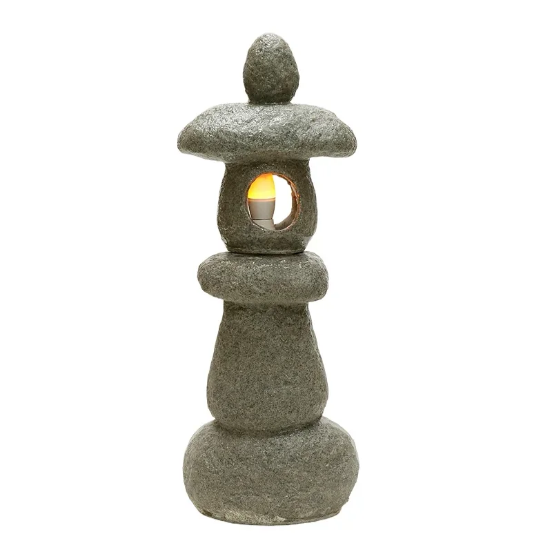 Gardening Hand Tools Japanese - Pastoral Japanese lantern sandstone sculpture, garden