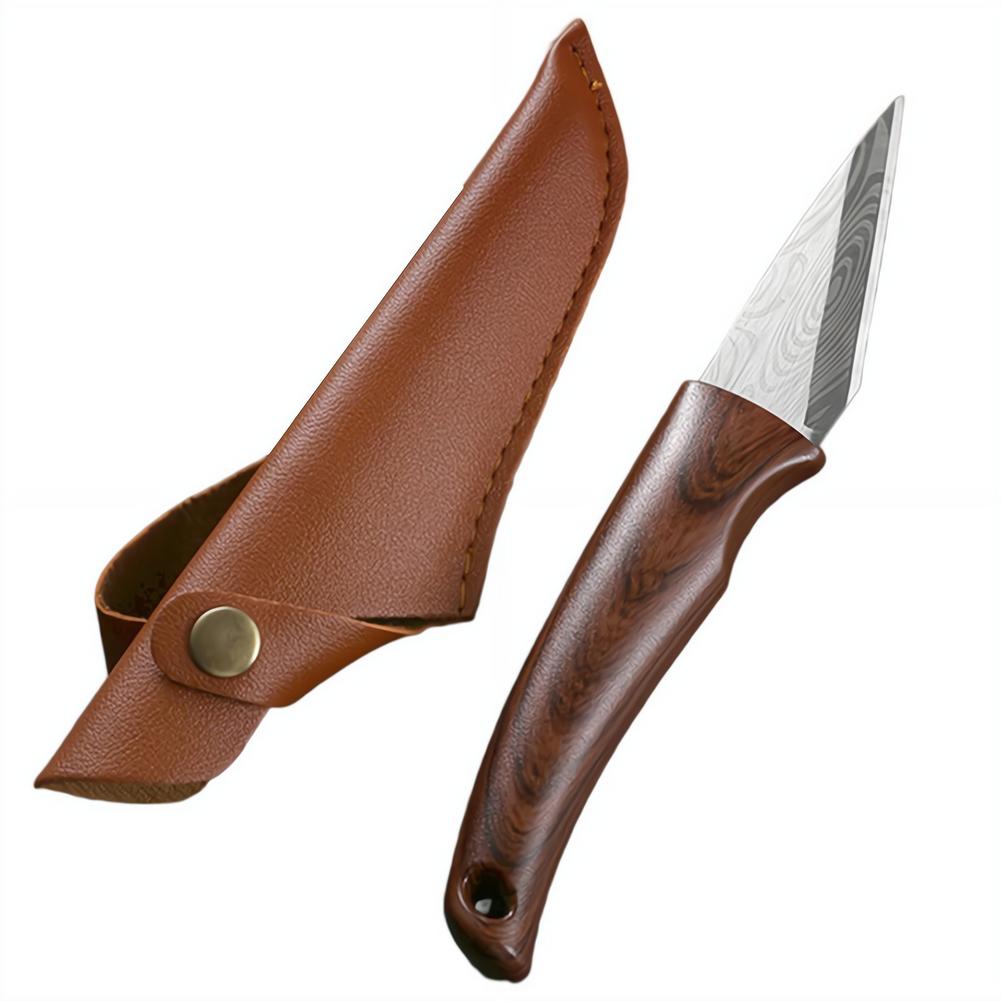 Harvest Knife Garden - Sharp Grafting Knife with Wooden Handle