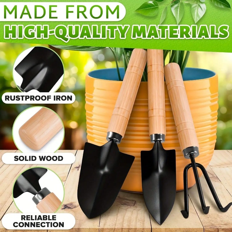 Gardening Tools Hoe - 3PC/1Set Mini Gardening Tools Set Portable