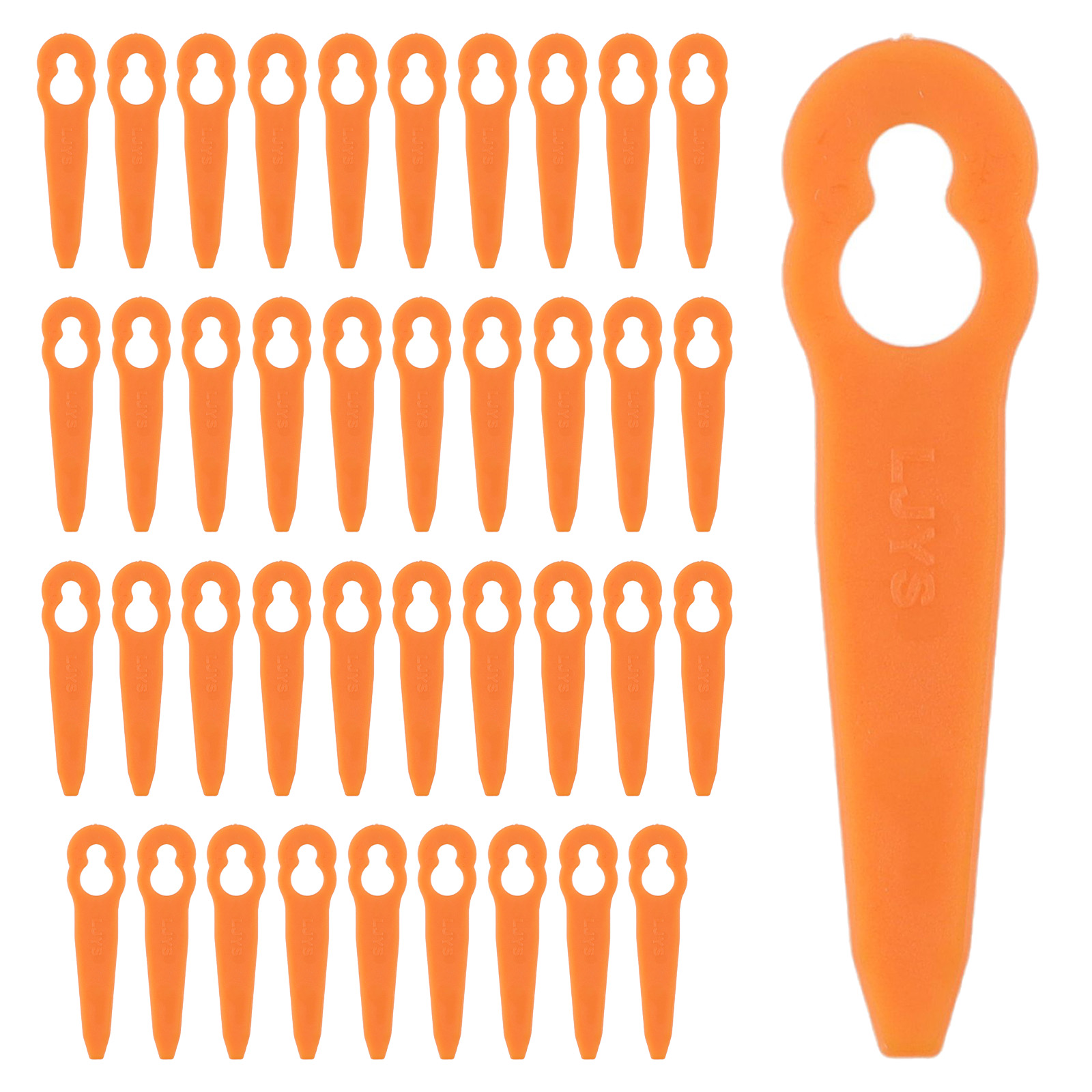 40pcs Plastic Lawn Mower Blade - Gardening Tools High Quality 评论和价格