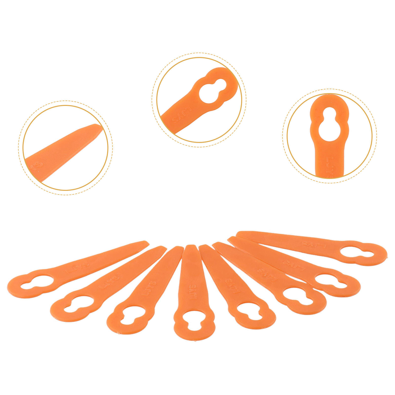 40pcs Plastic Lawn Mower Blade - Gardening Tools High Quality 评论和价格