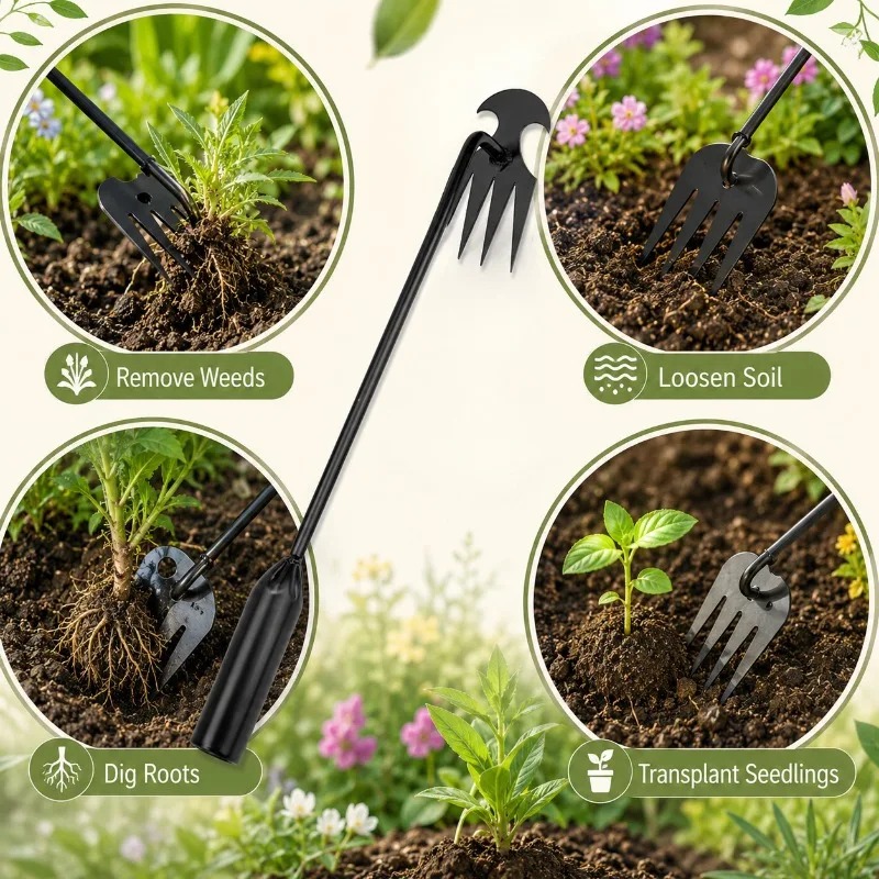 2 in 1 Garden Rake Manual Seed - Gardening Tools Hoe 评论和价格