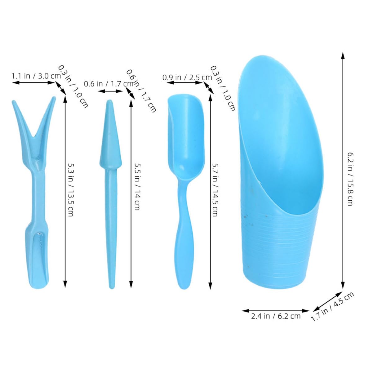 4pcs/set, Plastic Durable Buck - Gardening Tools Hoe 评论和价格