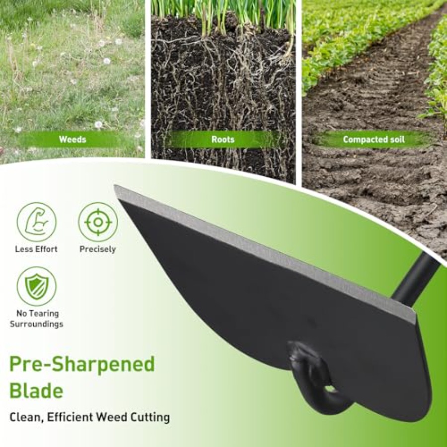 Garden Hoe for Weeding, Heavy  - Gardening Tools Drawing 评论和价格