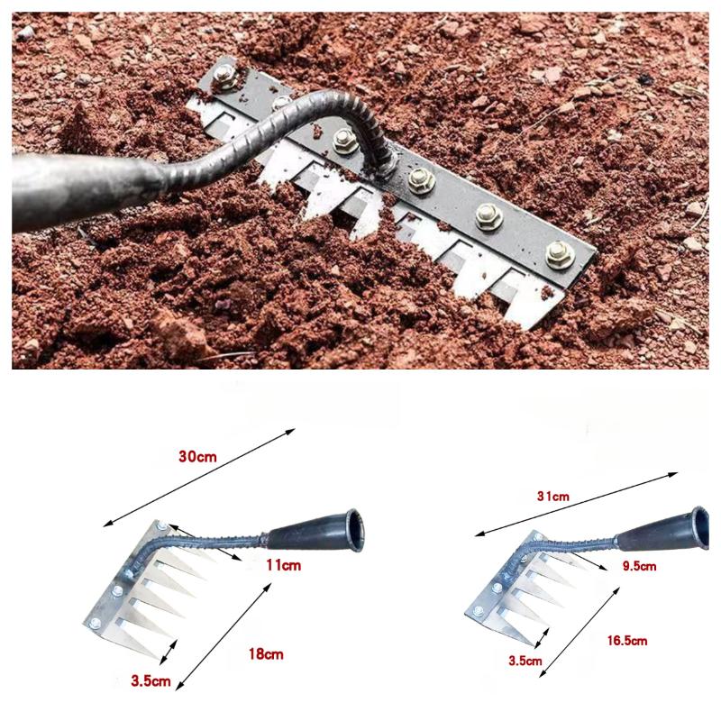 Steel Garden Weeding Rake Mult - Gardening Tools Hoe 评论和价格
