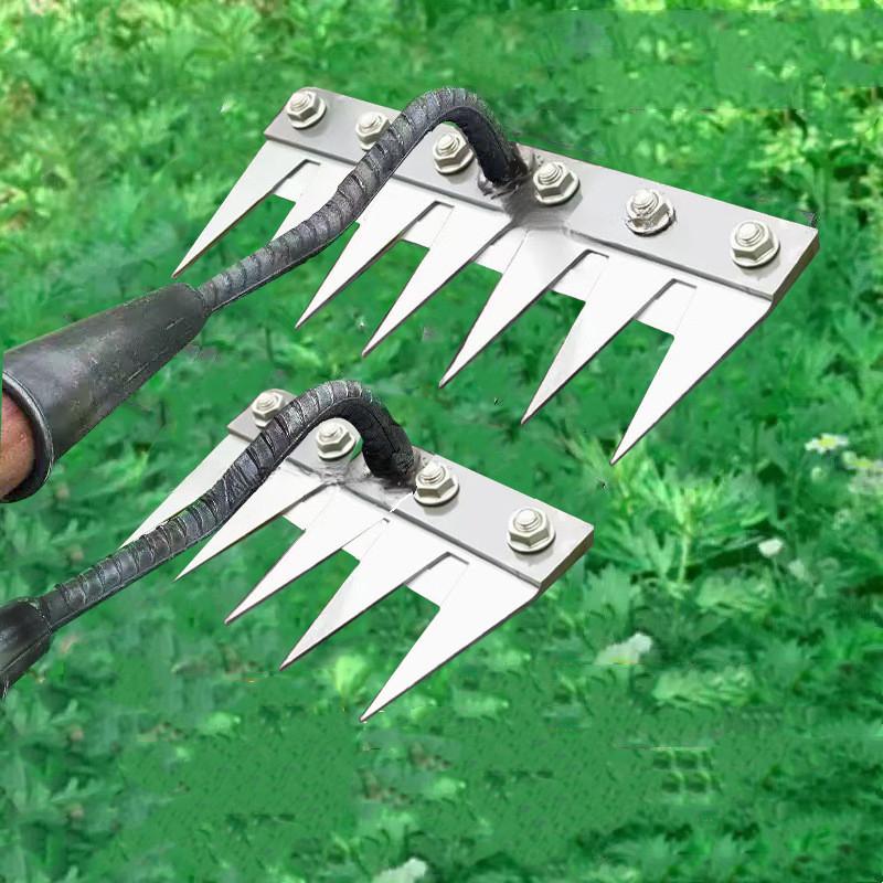 Steel Garden Weeding Rake Mult - Gardening Tools Hoe 评论和价格