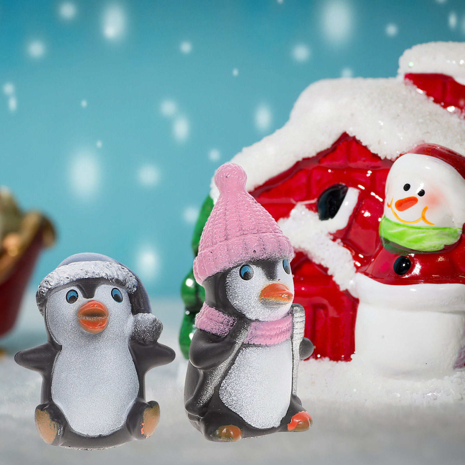 12pcs Mini Penguin Landscape B - Gardening Tools Unique 评论和价格