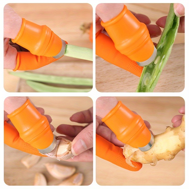 6pcs Garden Silicone Thumb Kni - Harvest Knife Garden 评论和价格