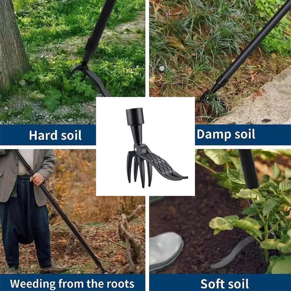 Stand Up Weed Puller Claw Tool - Gardening Tools Hoe 评论和价格