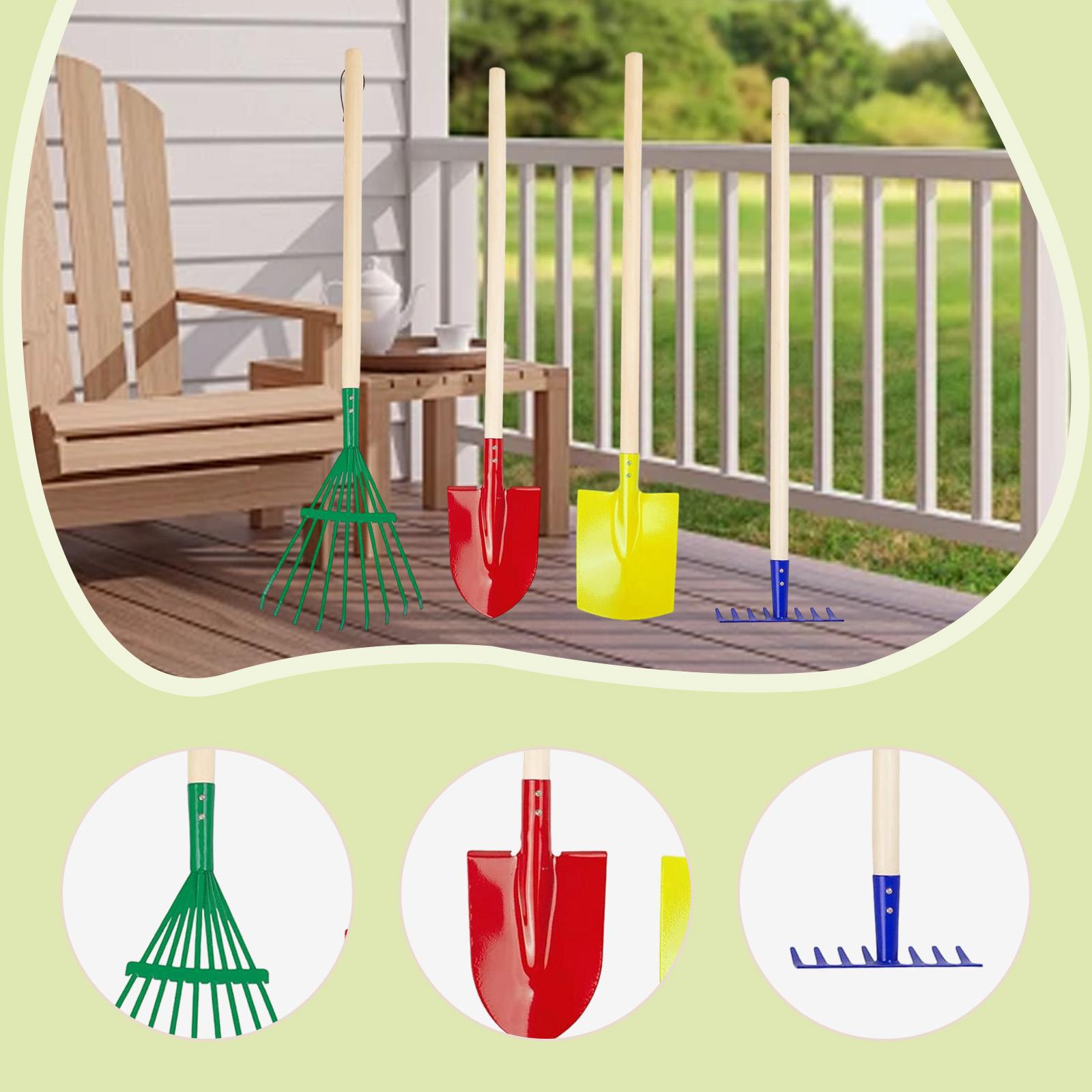 4Pcs Kids Garden Tool Set Meta - Gardening Tools Girls 评论和价格