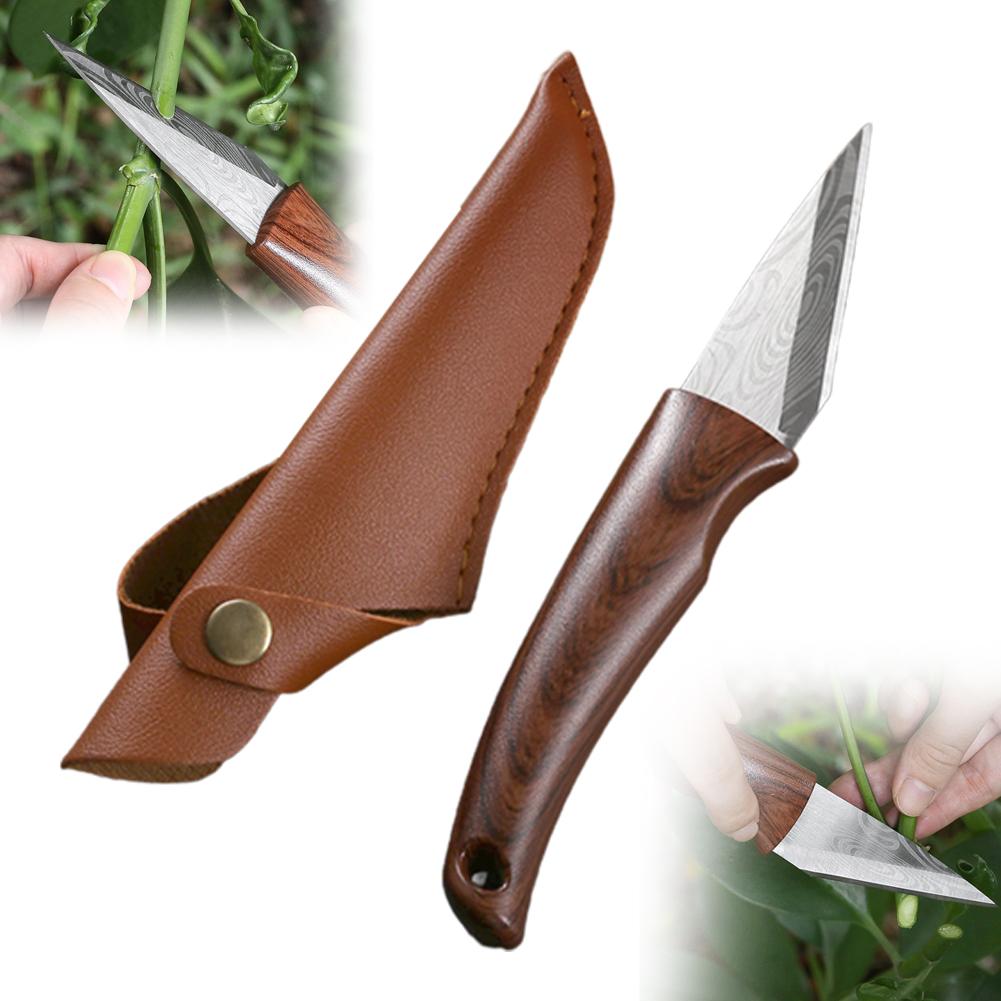 Wooden Handle Grafting Knife w - Harvest Knife Garden 评论和价格