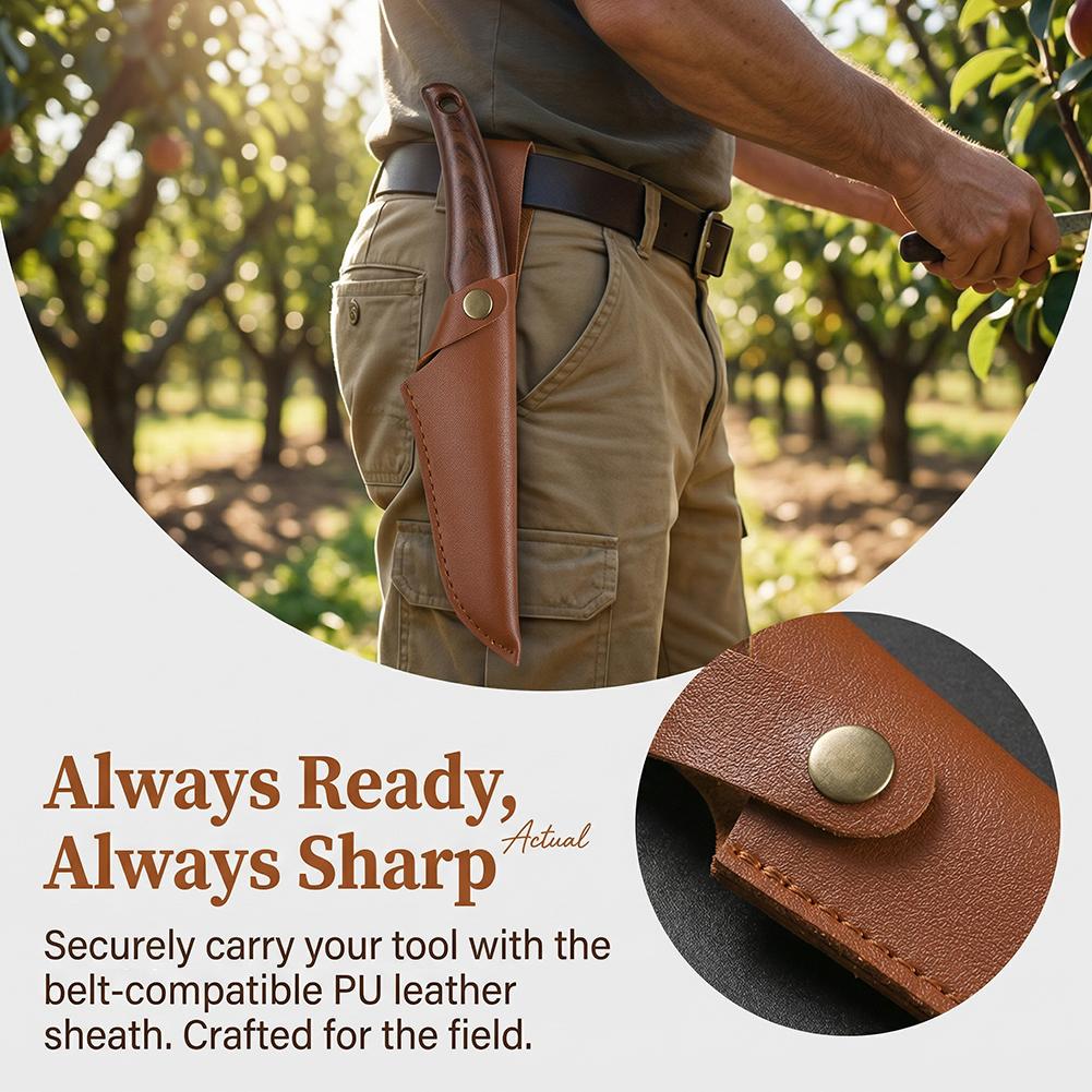 Wooden Handle Grafting Knife w - Harvest Knife Garden 评论和价格
