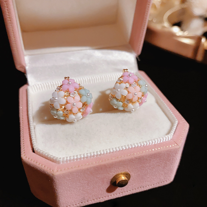 Fashionable Zircon Pearl Flowe - Gardening Tools Girls 评论和价格
