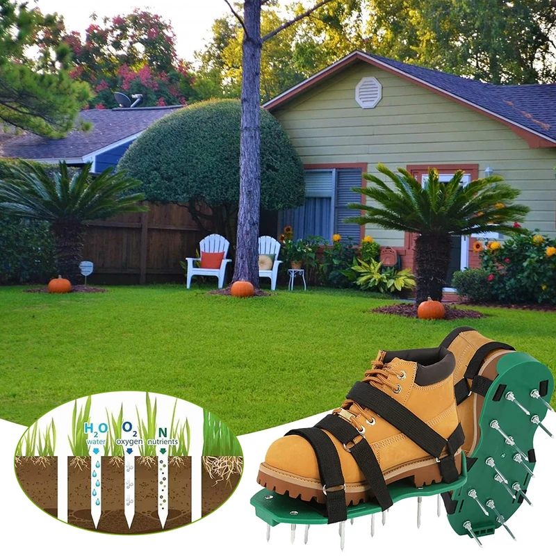 1 Pair Lawn Aerator Sandals Gr - Gardening Tools Revit 评论和价格