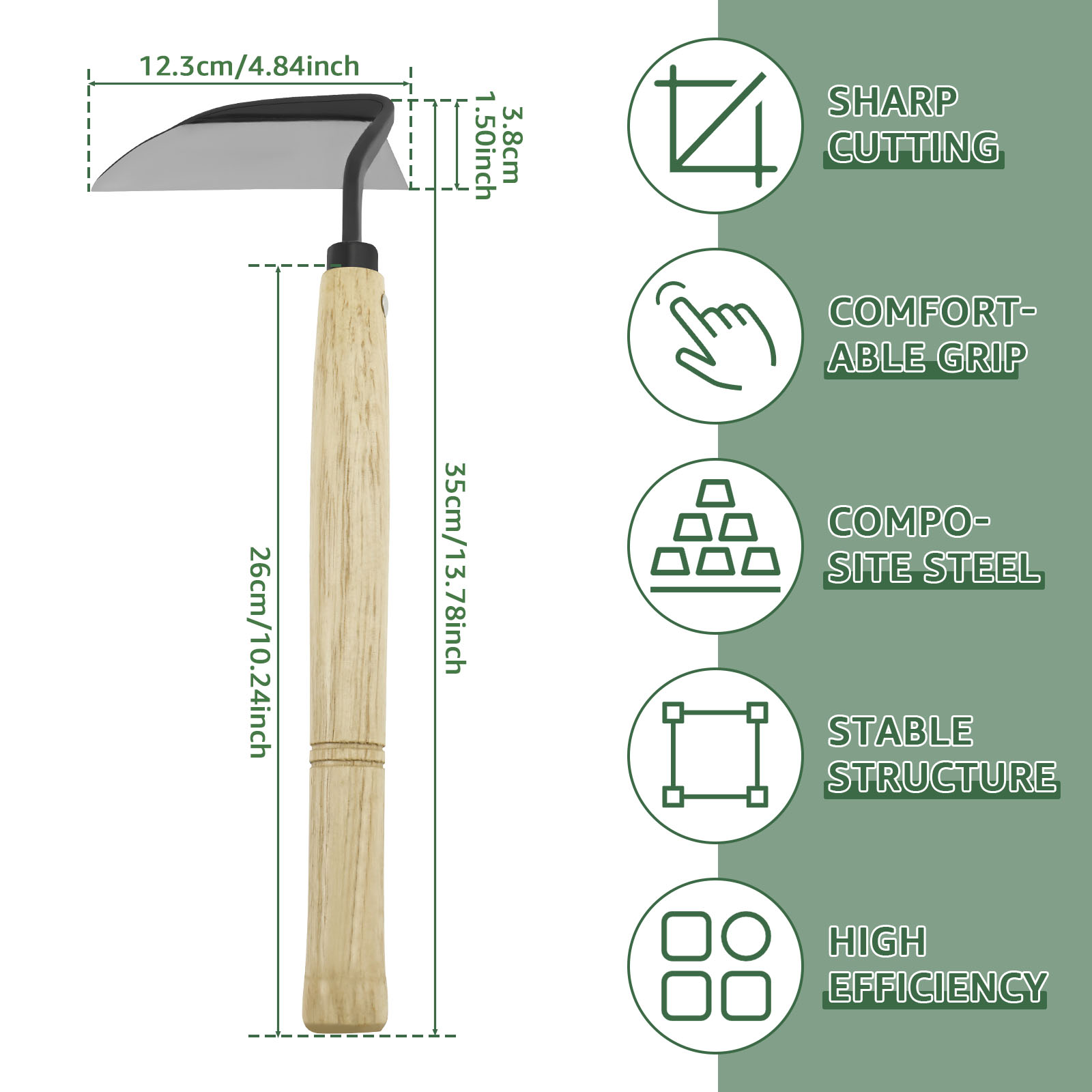 13inch Japanese Style Weeding  - Gardening Hand Tools Japanese 评论和价格