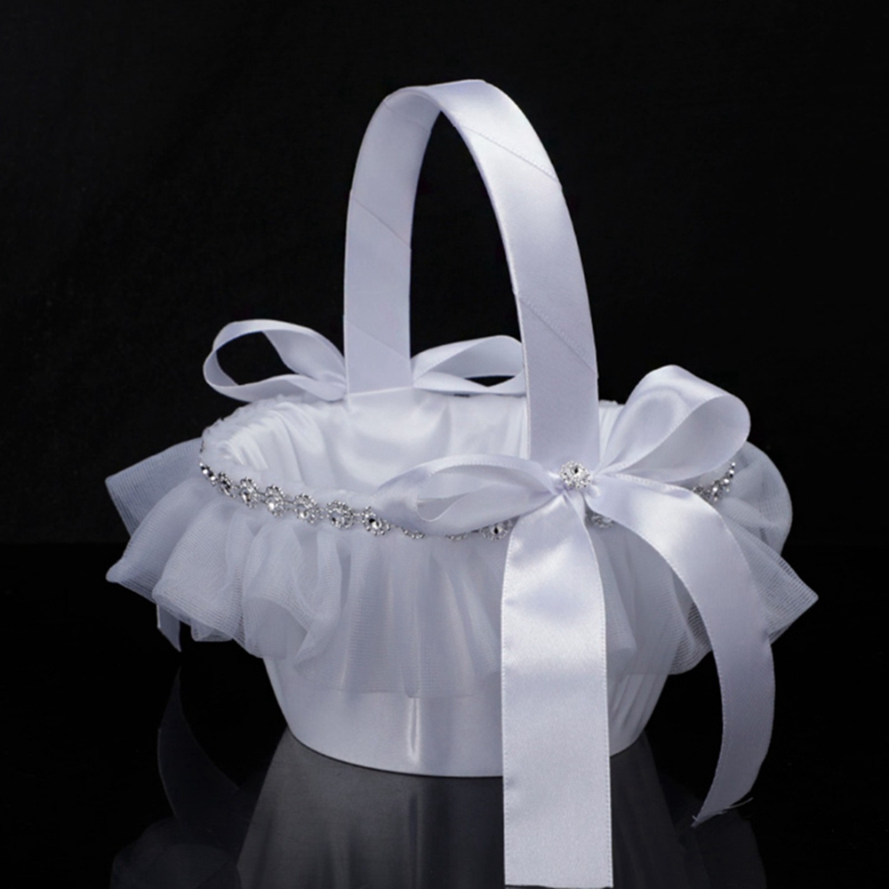 Wedding Baskets White Flower G - Gardening Tools Girls 评论和价格