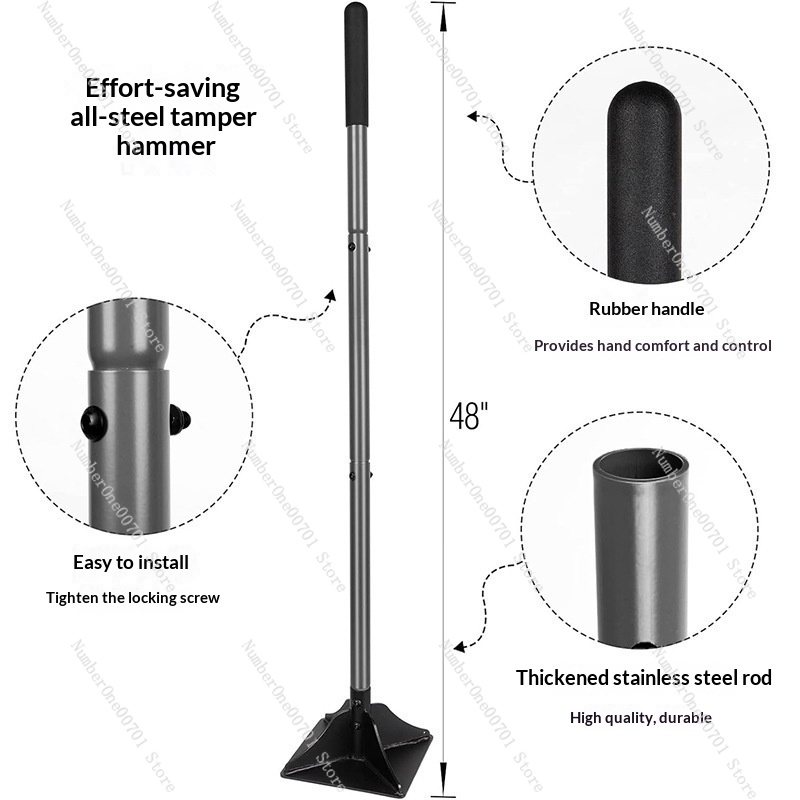 Detachable Steel Garden Tamper - Gardening Tools And Uses 评论和价格