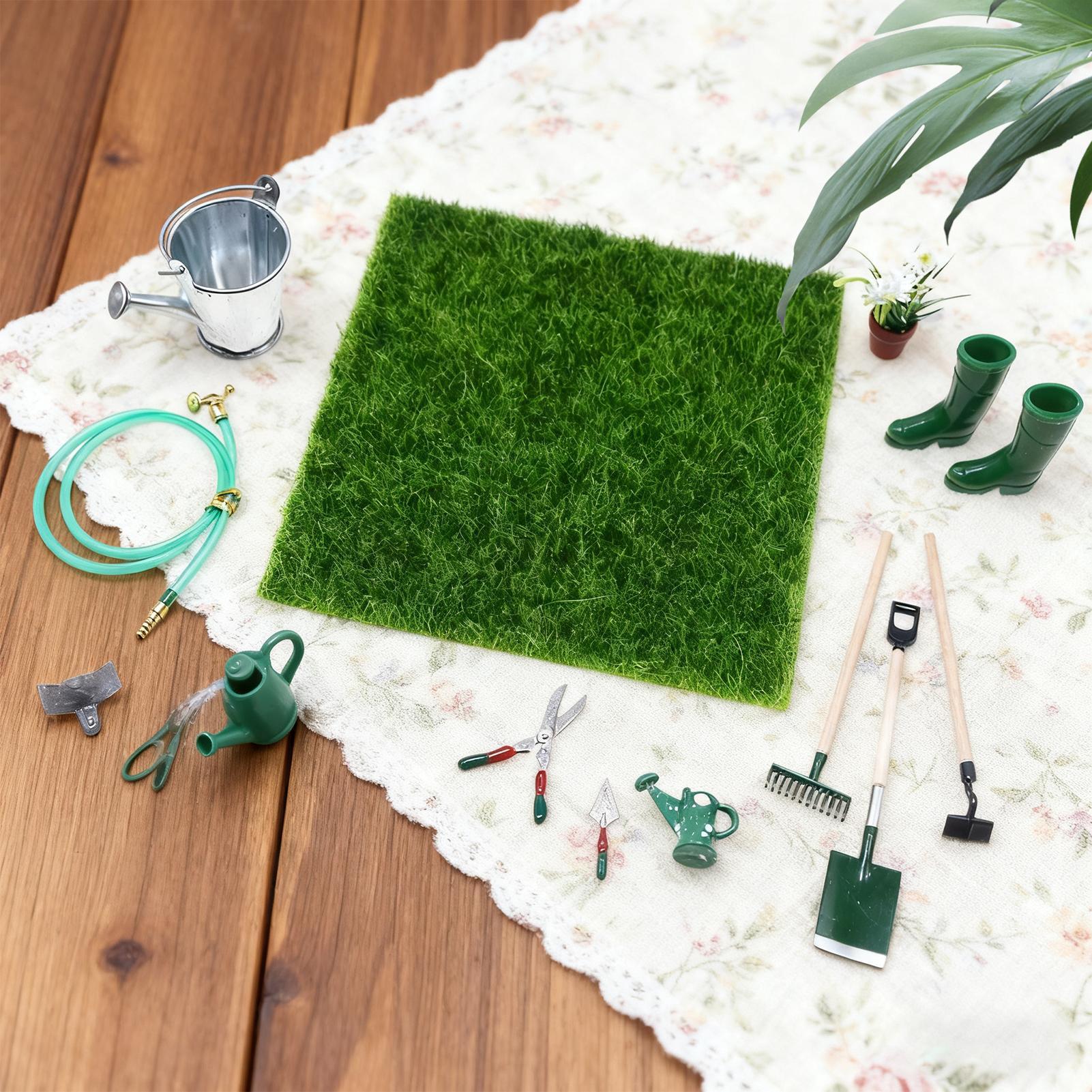 Miniature Gardening Decor Real - Gardening Tools Girls 评论和价格