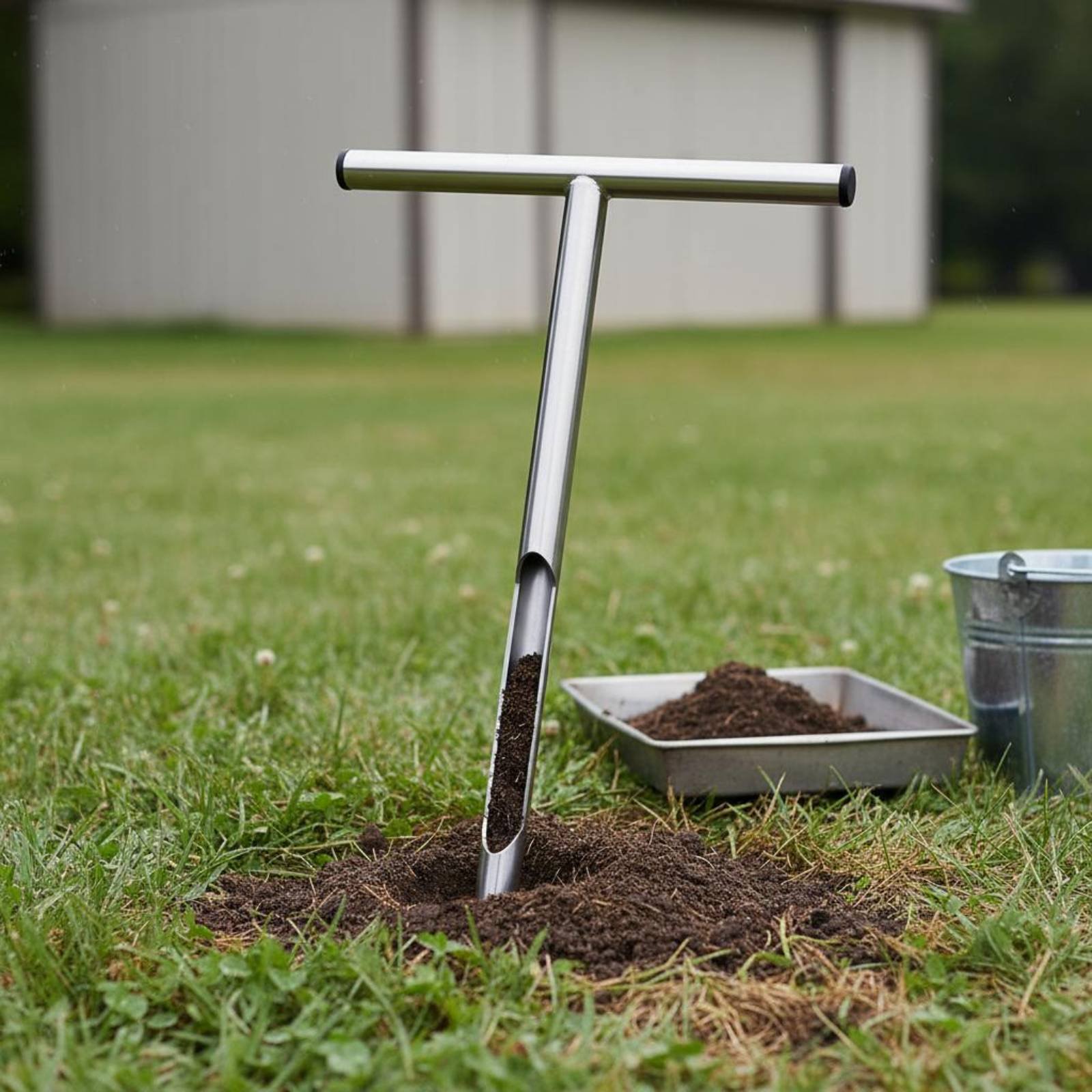 Stainless Steel Soil Sampler E - Gardening Tools And Uses 评论和价格