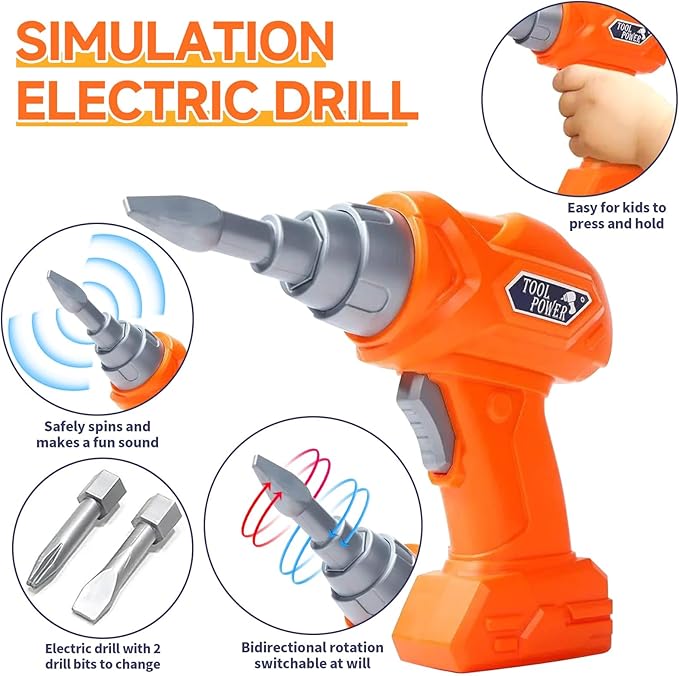41Pieces Set with Electric Dri - Gardening Tools Girls 评论和价格