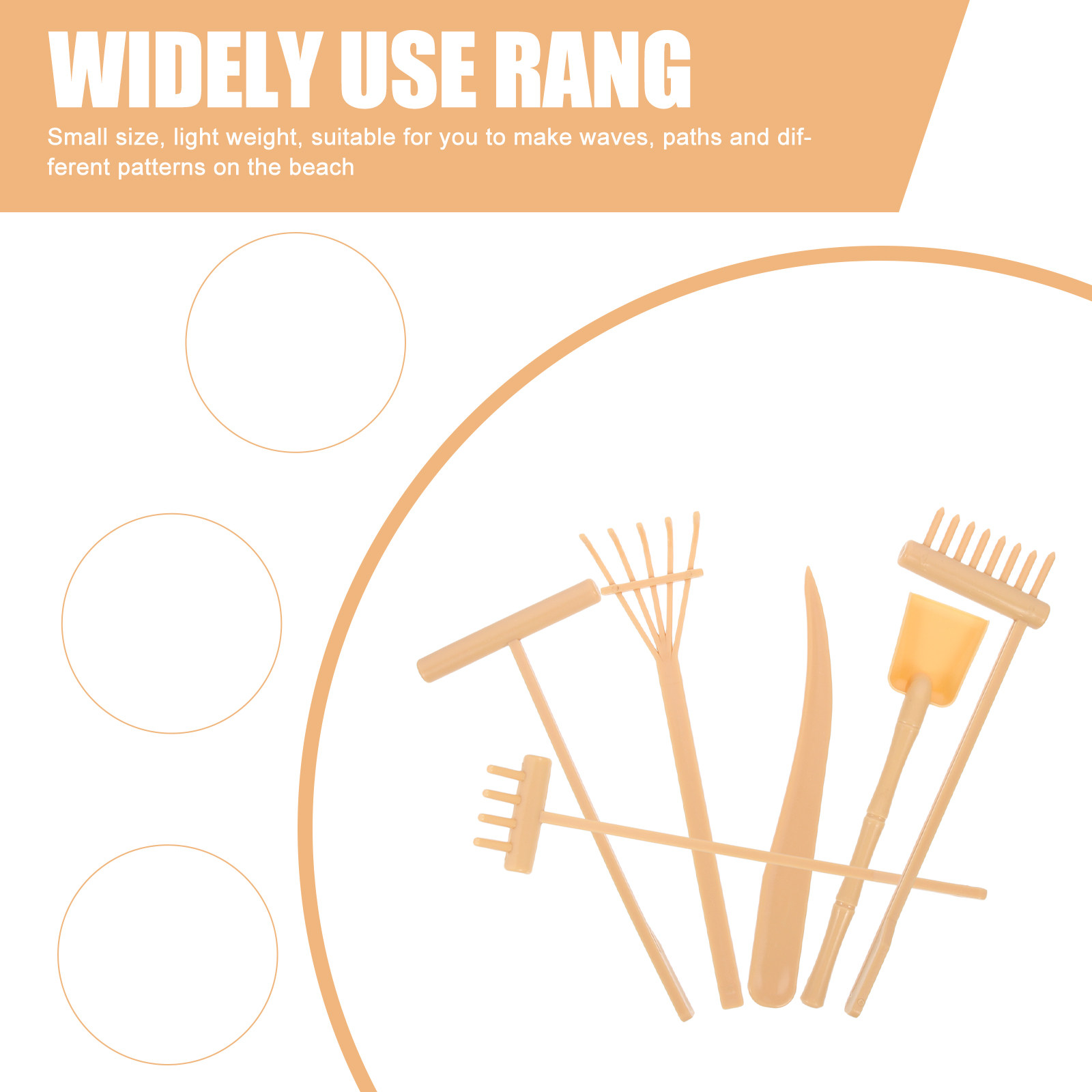 6Pcs Sand Tray Tools Zen Garde - Gardening Tools Drawing 评论和价格