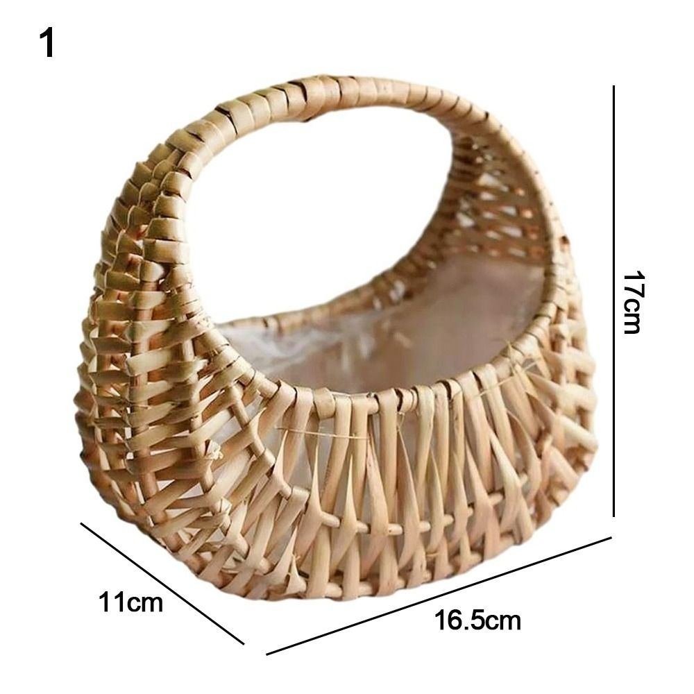 Willow Rattan Flower Girl Bask - Gardening Tools Girls 评论和价格